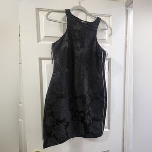 Express Black Sheath Mini Dress Halter Sleeveless